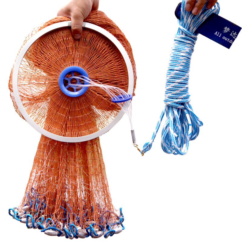 Hand thrown net aluminum pan